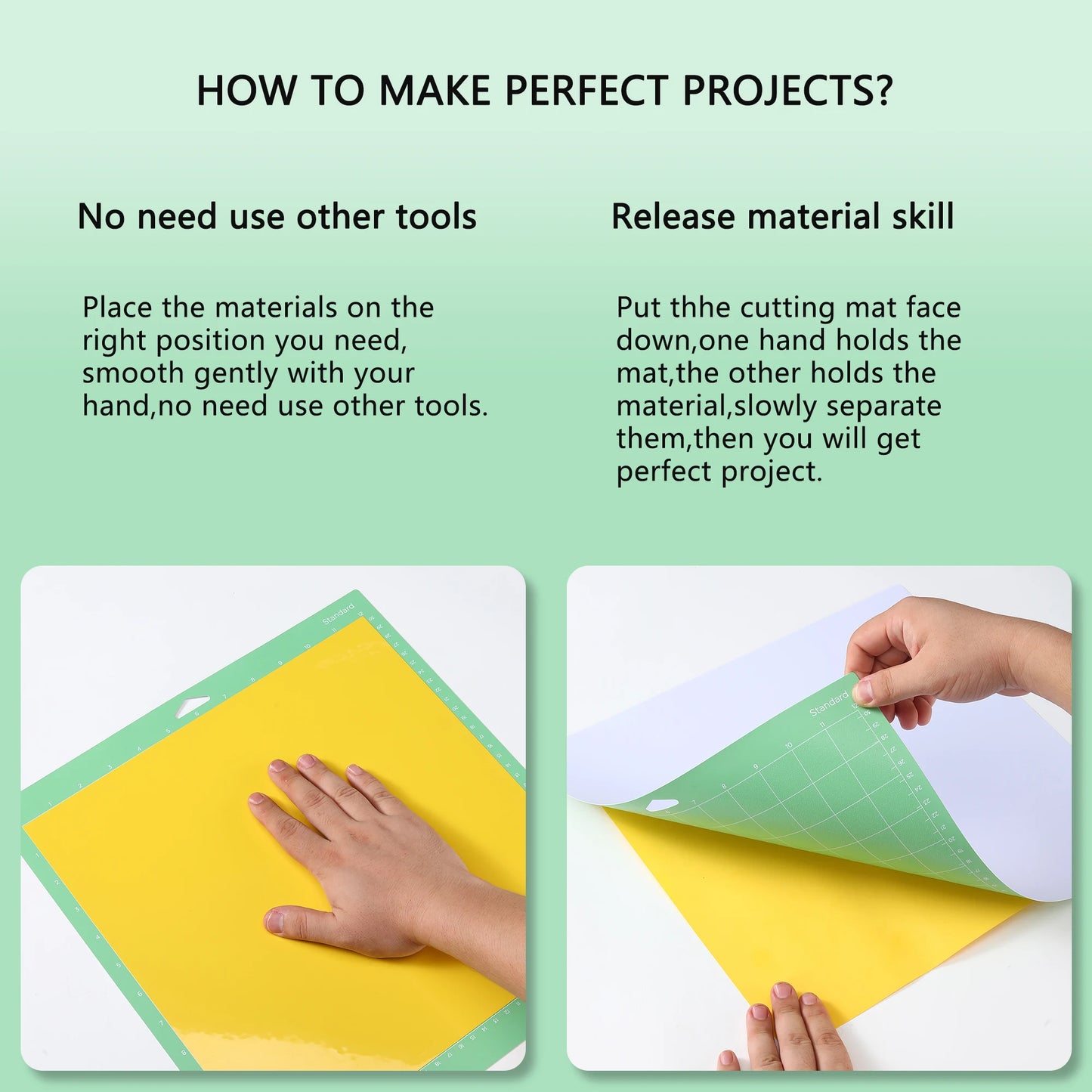 Cutting Mat for Cricut,Cutting Mat 12x12(StandardGrip, LightGrip, StrongGrip, FabricGrip) craft matts