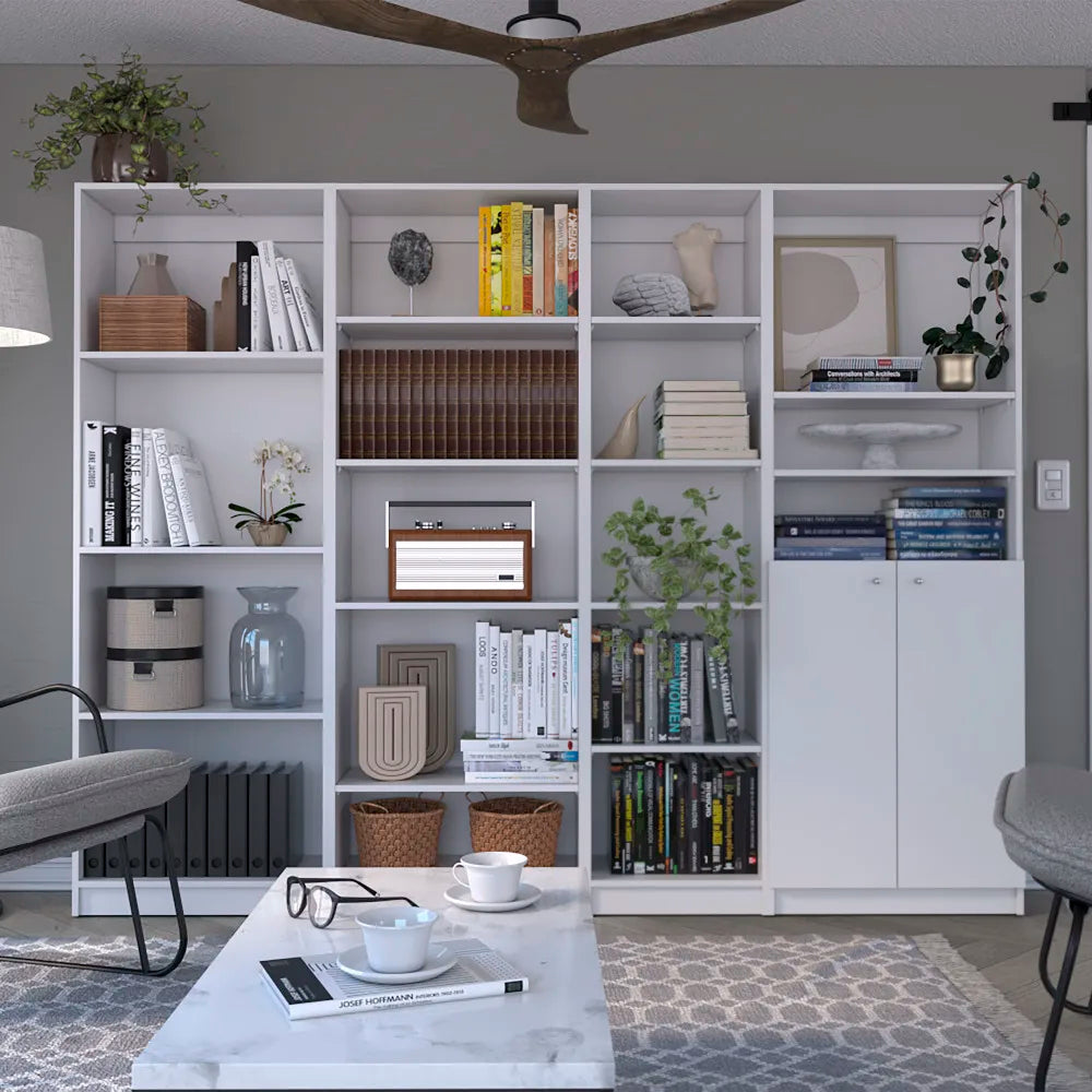 Dupree 4 Piece Home Bookcase set