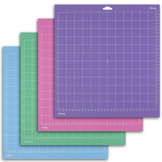 Cutting Mat for Cricut,Cutting Mat 12x12(StandardGrip, LightGrip, StrongGrip, FabricGrip) craft matts