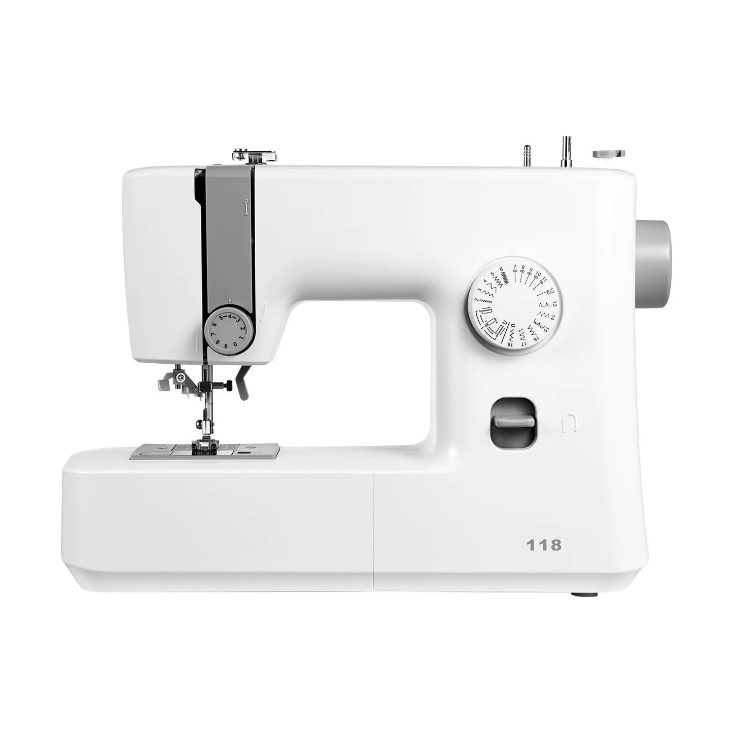 18-Stitch Electric Sewing Machine LED Light with Simple Dial Control Lightweight Portable for Beginners for Crafts Mending
