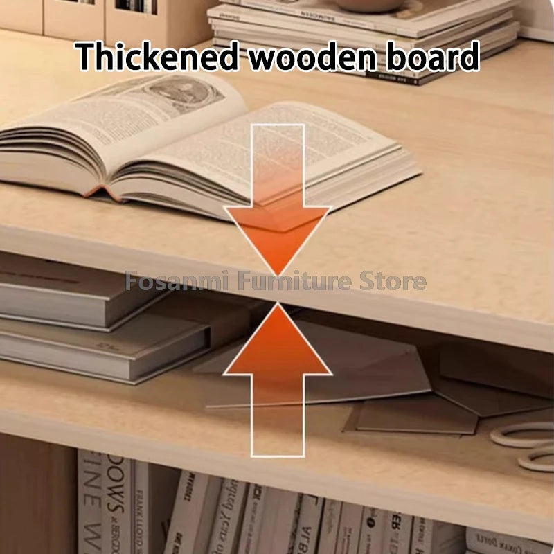 All-in-One Computer Desk with Storage Drawers and Shelf