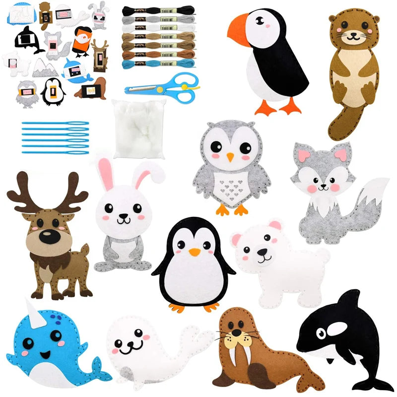 Christmas Sewing Kit Animal Sewing Craft Kit