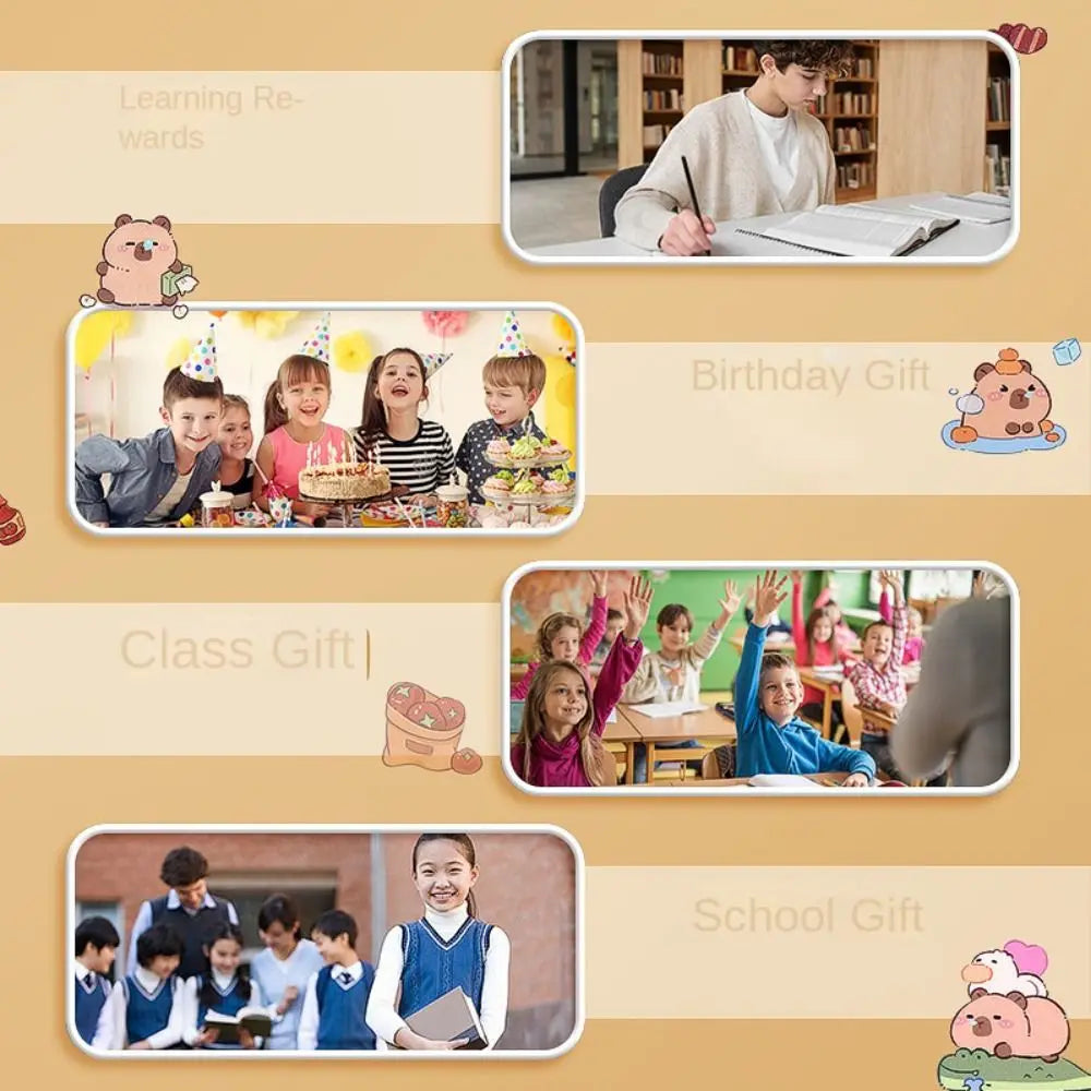 Large Capacity Capybara Stationery Set Pencil Case