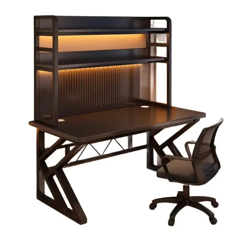 Desk bookshelf integrated desk with hole board