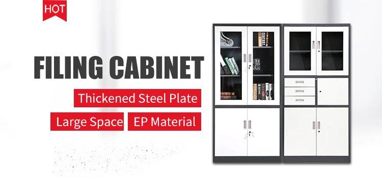 Metal Bookcase Cabinet