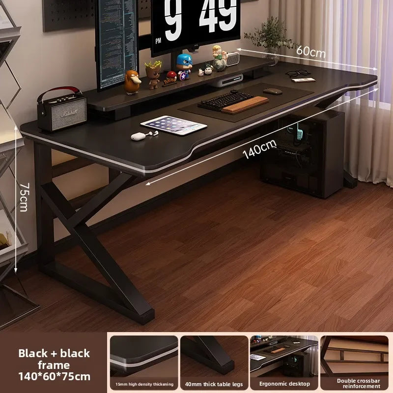 Desk bookshelf integrated desk with hole board