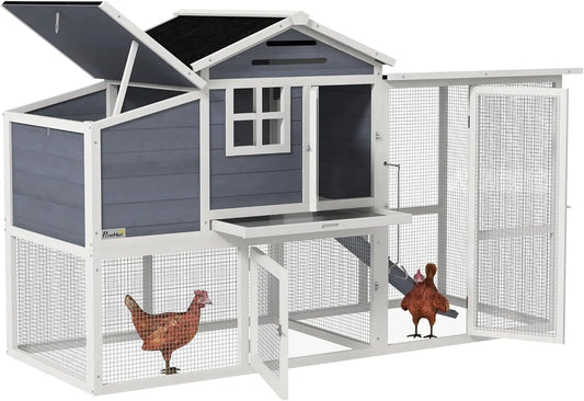 76" Wooden Chicken Coop