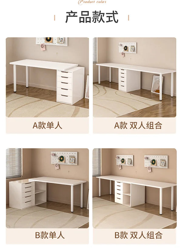 Computer desk with drawers