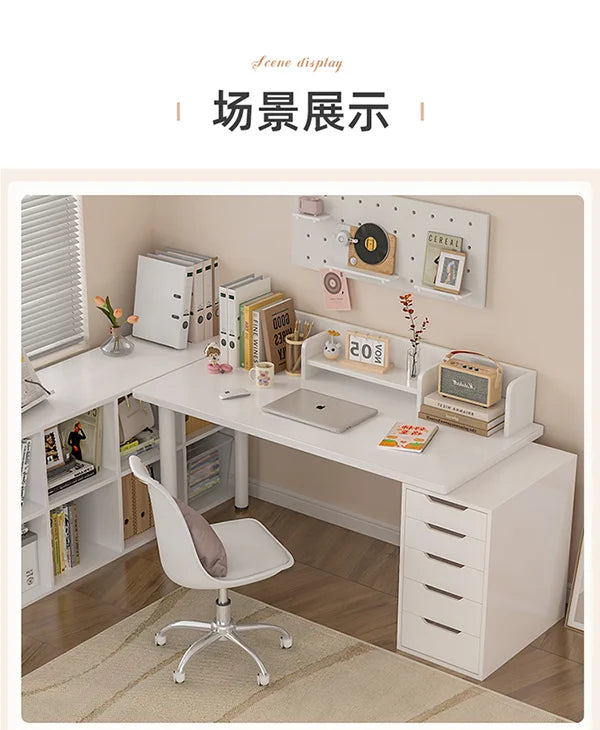 Computer desk with drawers