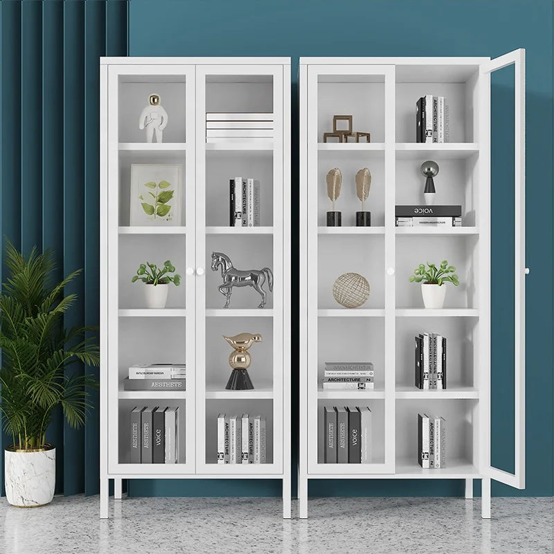 Metal Bookcase Cabinet