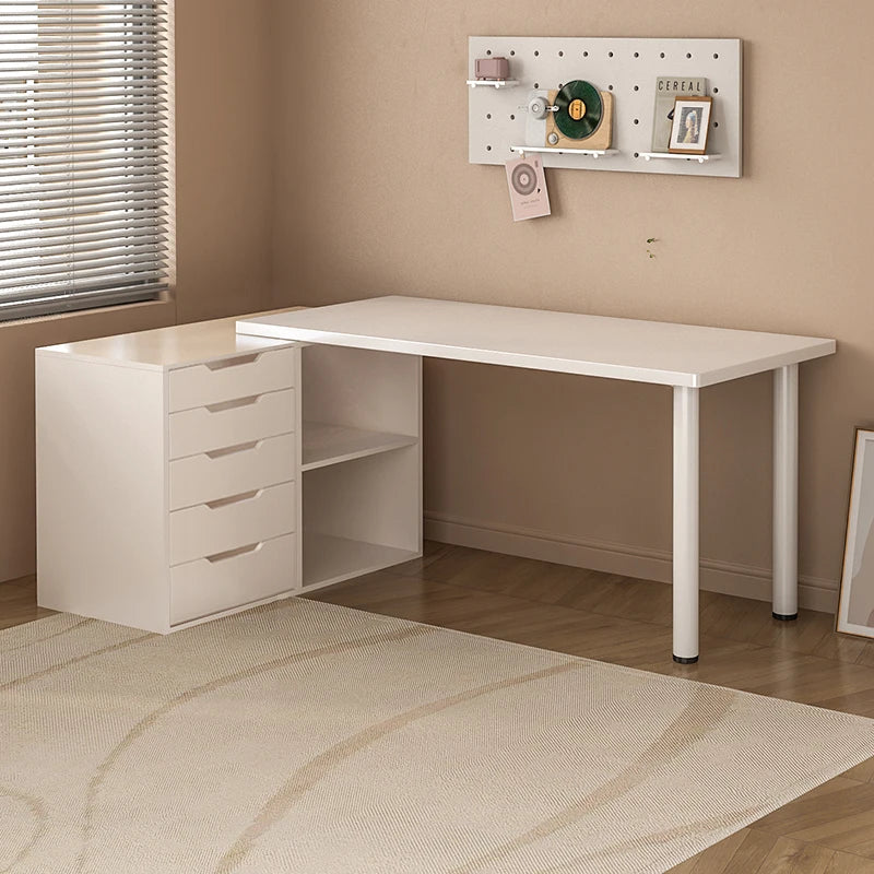 Computer desk with drawers