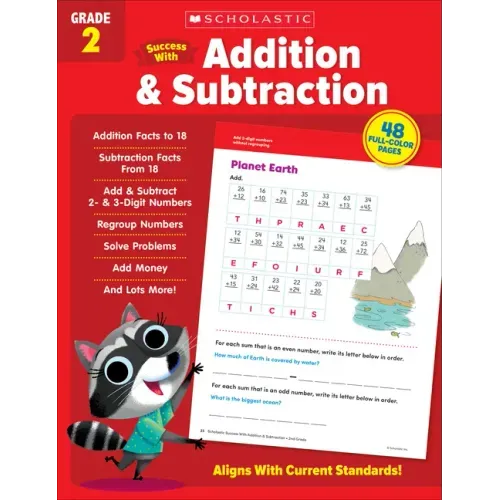 Scholastic Success with Addition & Subtraction Grade 2 Workbook