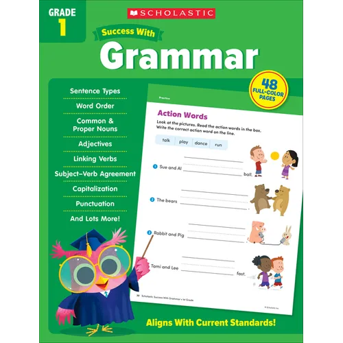 Scholastic Success with Grammar Grade 1 Workbook