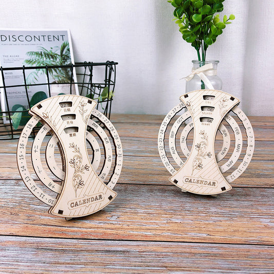 DIY Wooden Calendar STEM 3D Puzzle