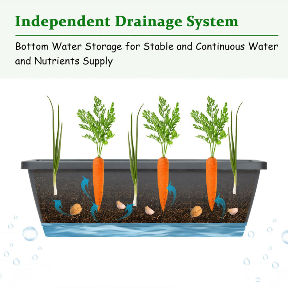5-Tier Raised Garden Bed With Water Drainage