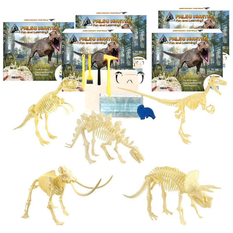 PALEO HUNTER DIG KIT FIVE DINOSAURS SCIENCE KIT