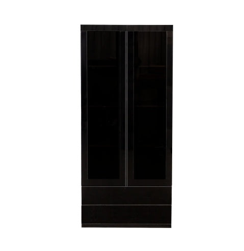 Storage Cabinet With Glass Doors