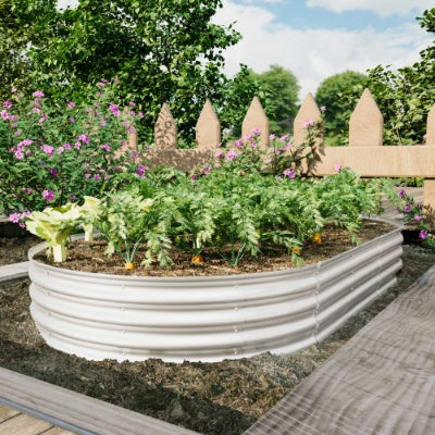 2Pcs 8x4x1ft Raised Garden Bed Kit