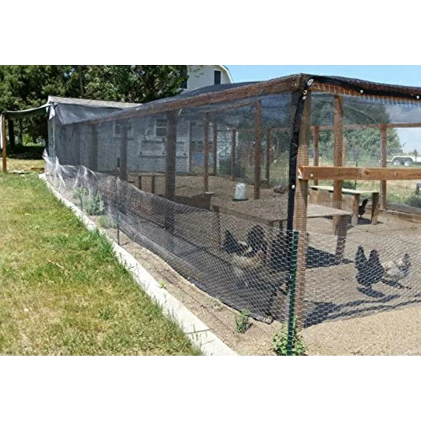 Shade Cloth Black Sunblock Fabric With Grommets UV Resistant For Garden Plants Cover