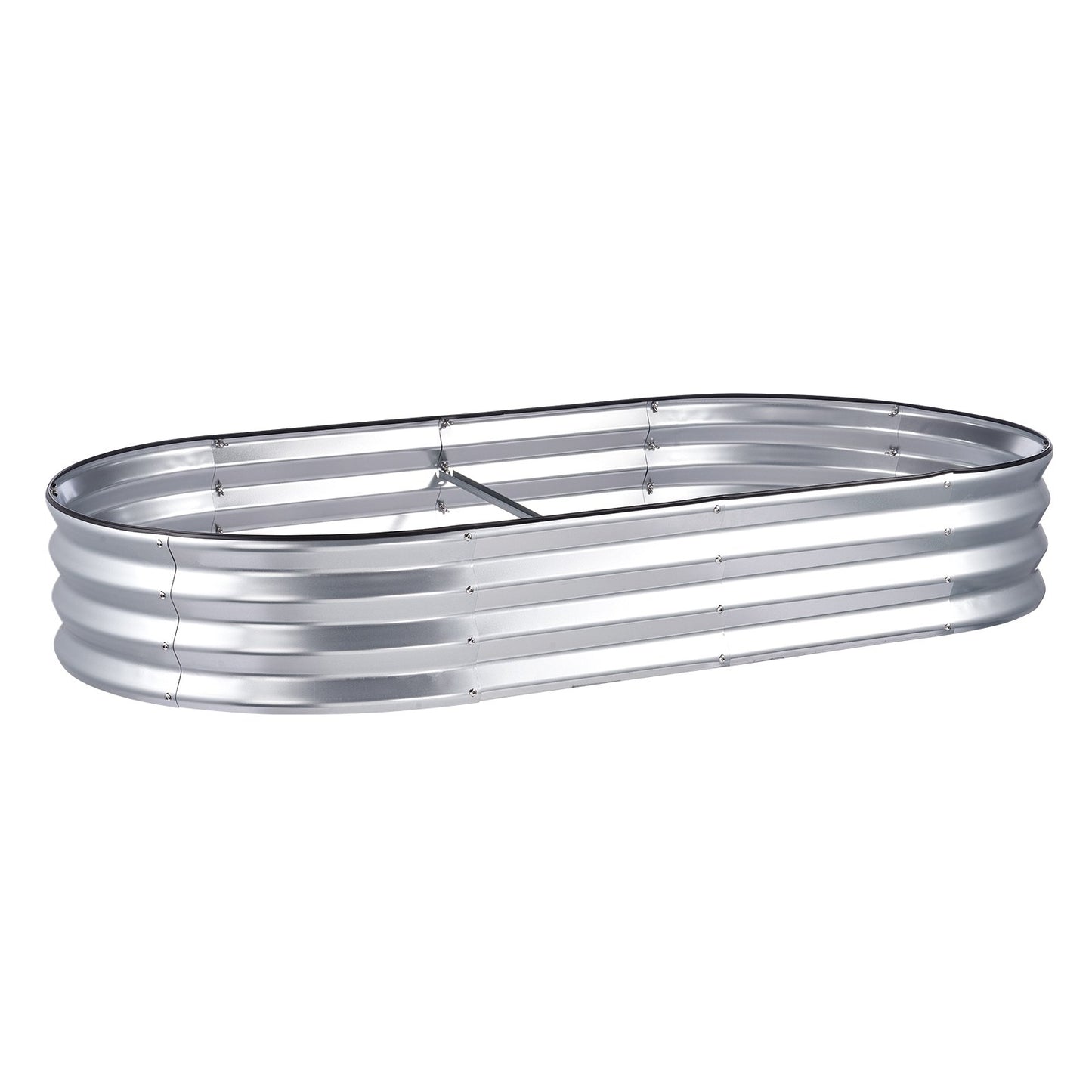 Raised Garden Bed, 70.9x35.4x11 Inch Galvanized Metal Planter Box,