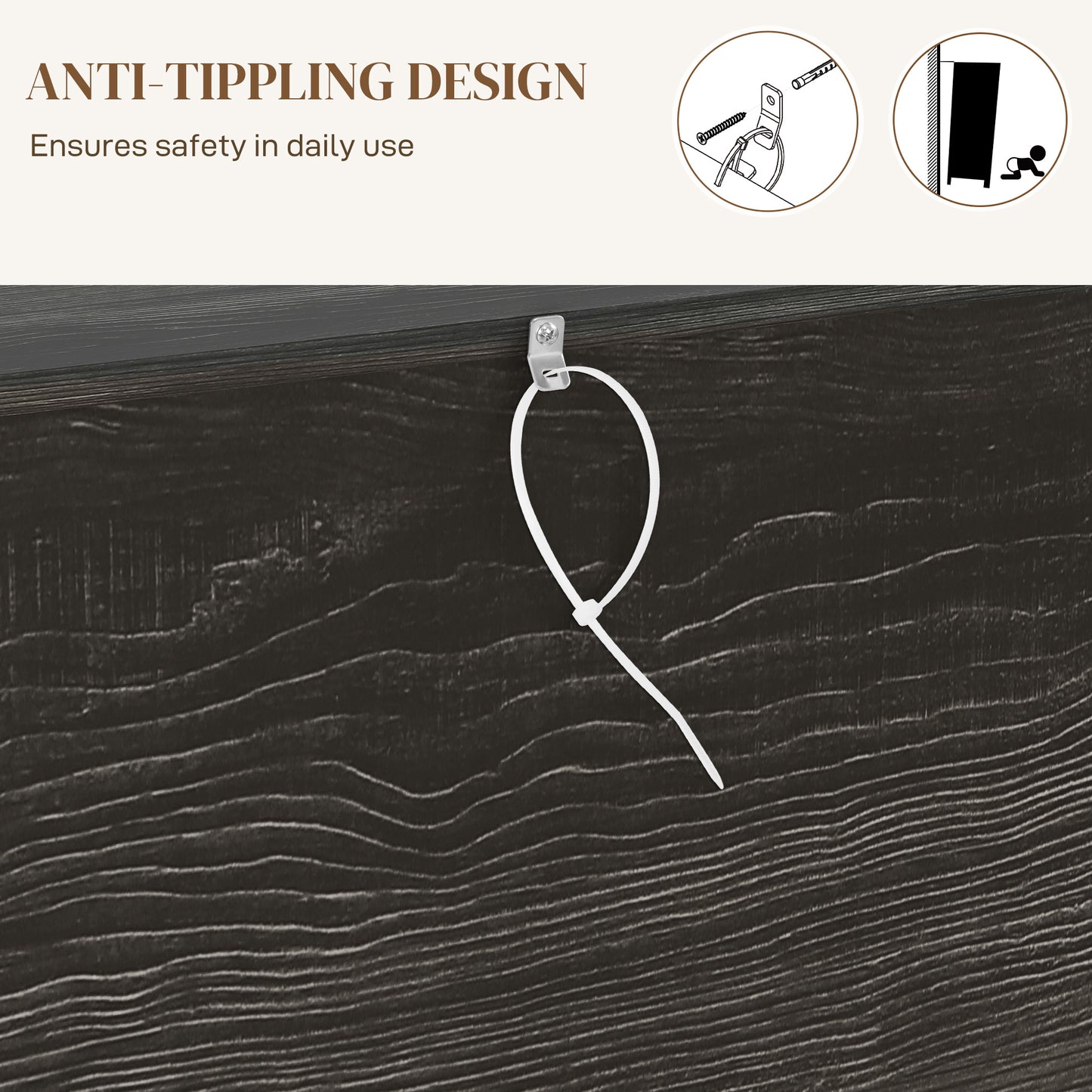 Farmhouse Sideboard With Sliding Barn Doors, Drawers & Adjustable Shelves