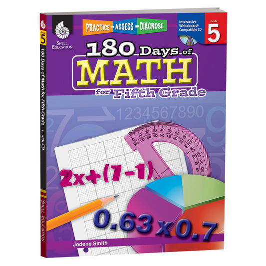 180 DAYS OF MATH GR 5 BOOK