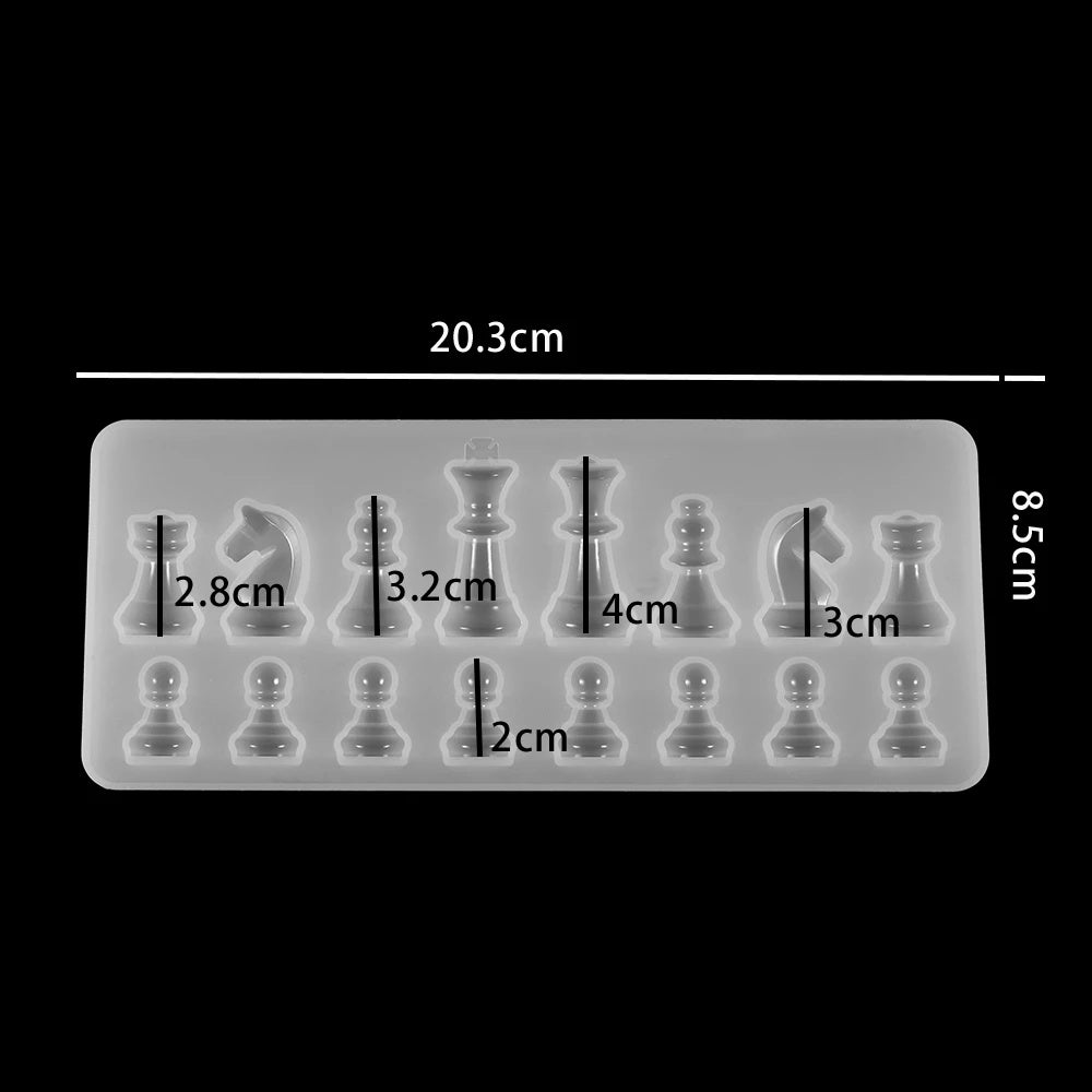 Epoxy Mold Three-dimensional Chess Silicone Mold