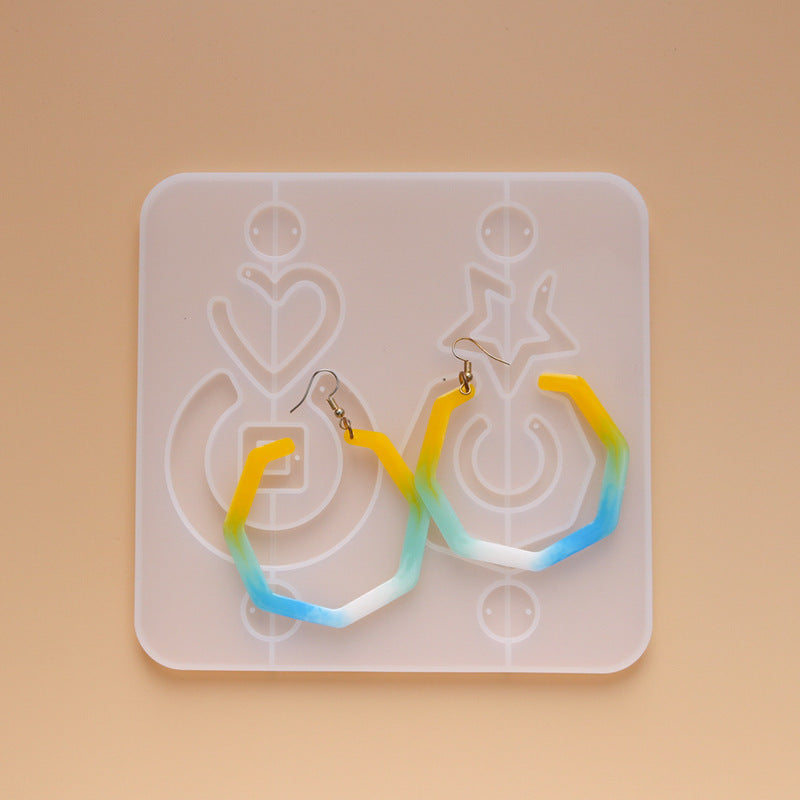 Crystal Epoxy Earrings Ear Pendant Mould
