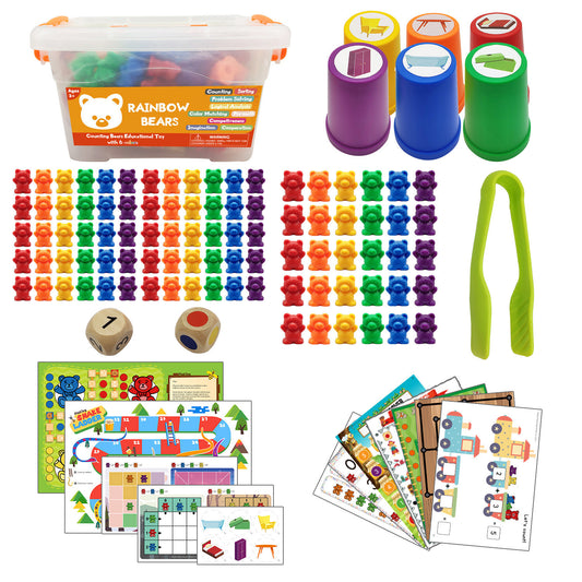Rainbow Counting Bear Learning Aids