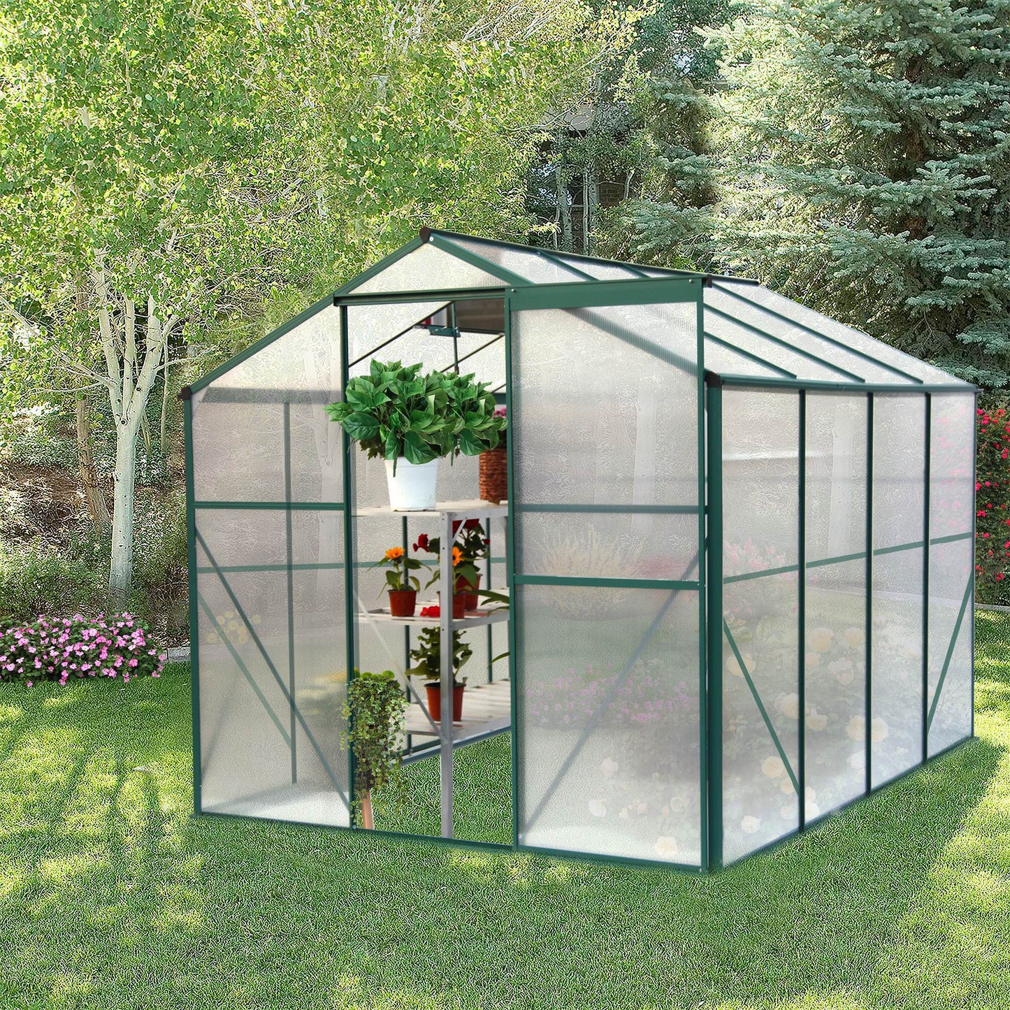 Polycarbonate Greenhouse 6X8 Ft