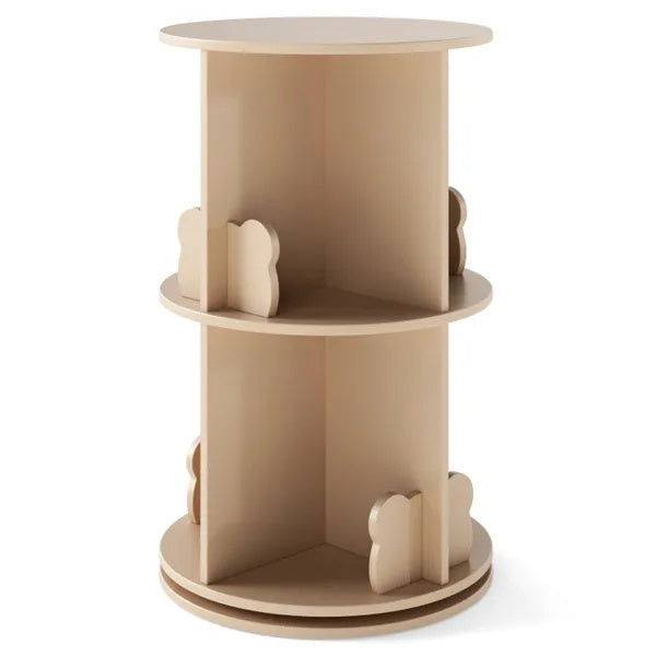 2-Tier Kids Rotating Bookshelf