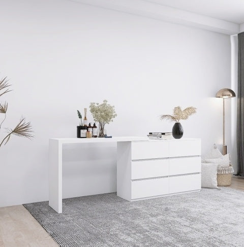 Extended Desktop 6 Drawers