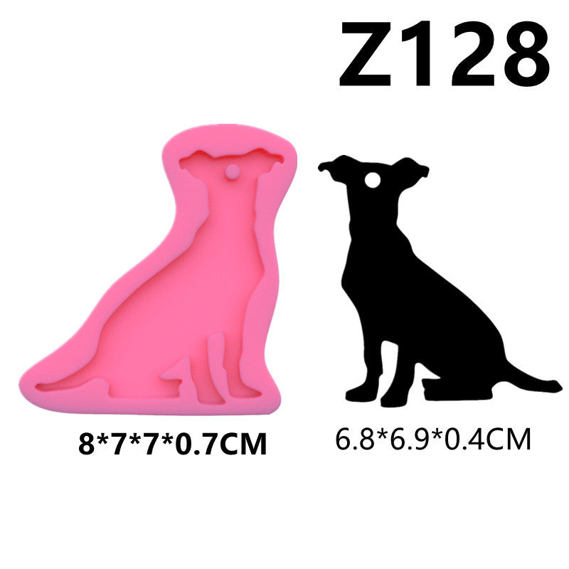 Mirror Crystal Epoxy Resin Keychain Mould