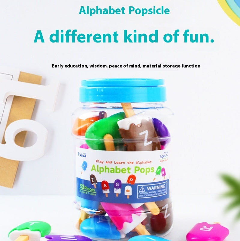 Popsicle Letters or Numbers Learning Matching Kits