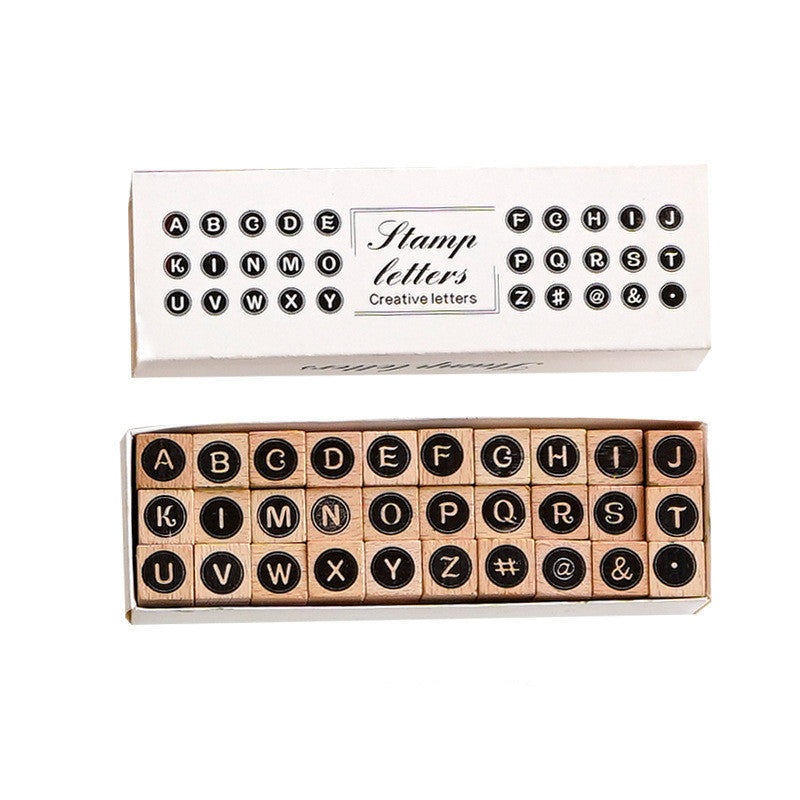 Small Wood Stamp With Date And Number Art Kit