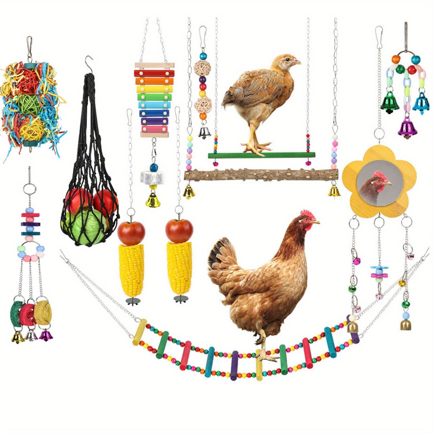 13-Piece Interactive Chicken Coop Playset