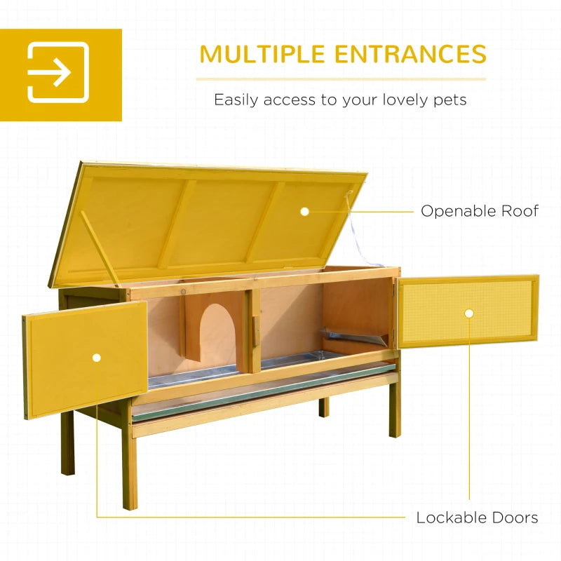 Paw Hut Wooden Rabbit Hutch