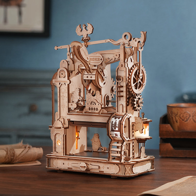 3D Wooden Puzzle Printing Press STEM KIT