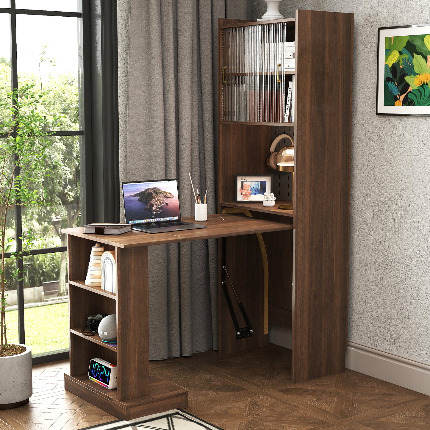Folding Desk with Storage,