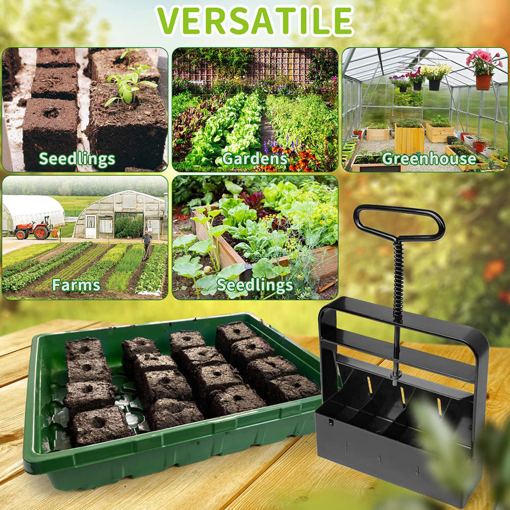 Manual Plastic Soil Block Maker Garden