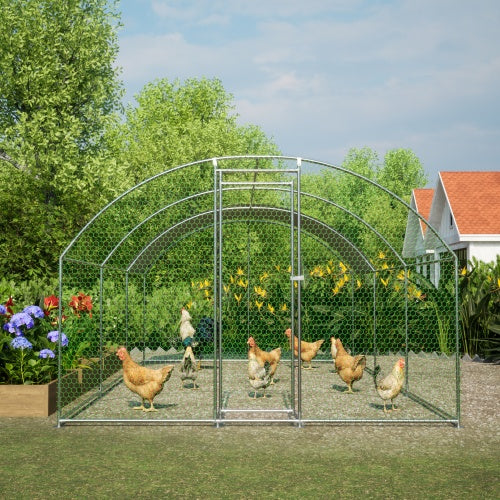 Large Chicken Coop Metal Track With Waterproof And UV Cover