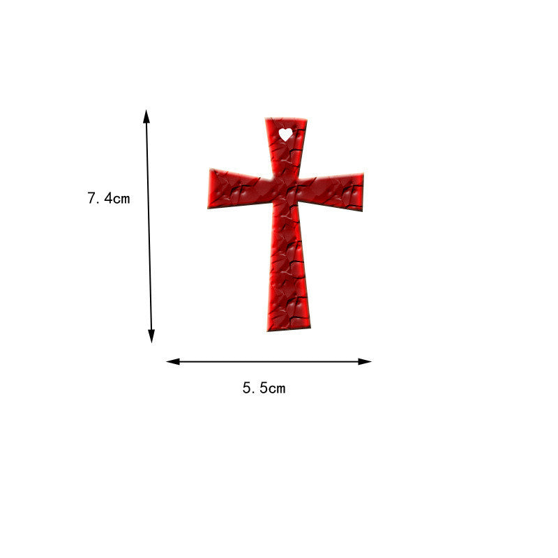 European And American Cross Epoxy Keychain Mould