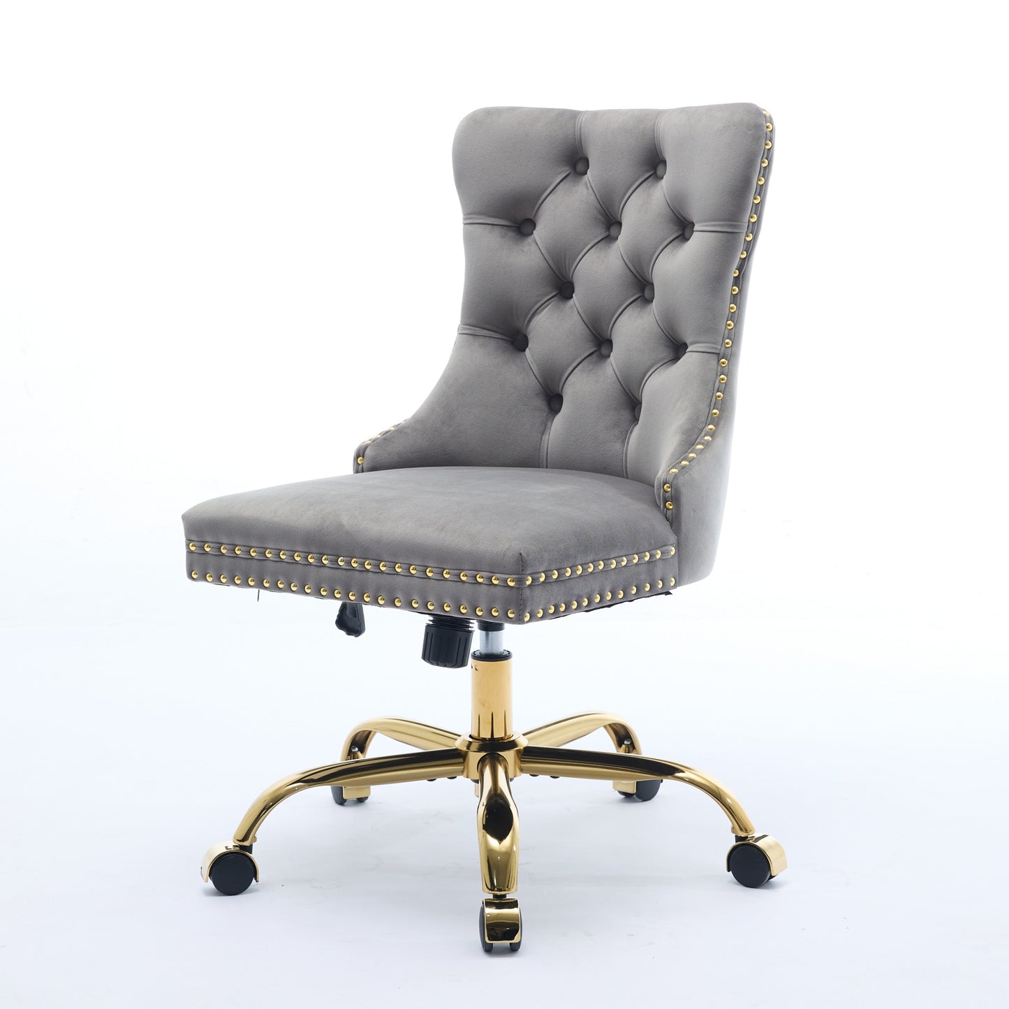 Modern Velvet Upholstered Tufted Button Home Office Chair