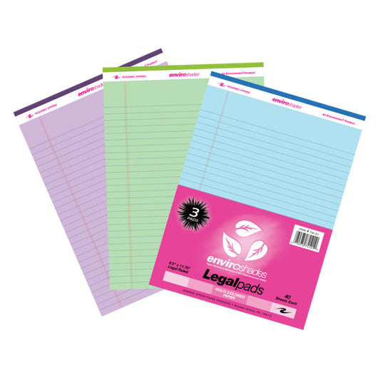 ENVIROSHADES LEGAL PADS 3 PACK