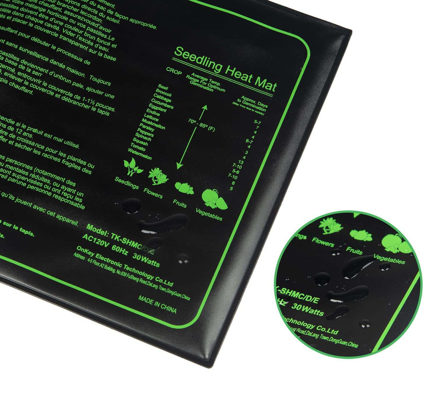 Waterproof Heating Pad Seedling Cultivation Seedling Pad