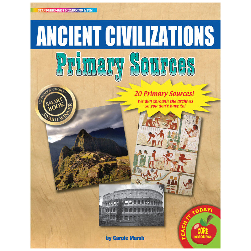 PRIMARY SOURCES ANCIENT CIVILIZATIONS HISTORY BOOK