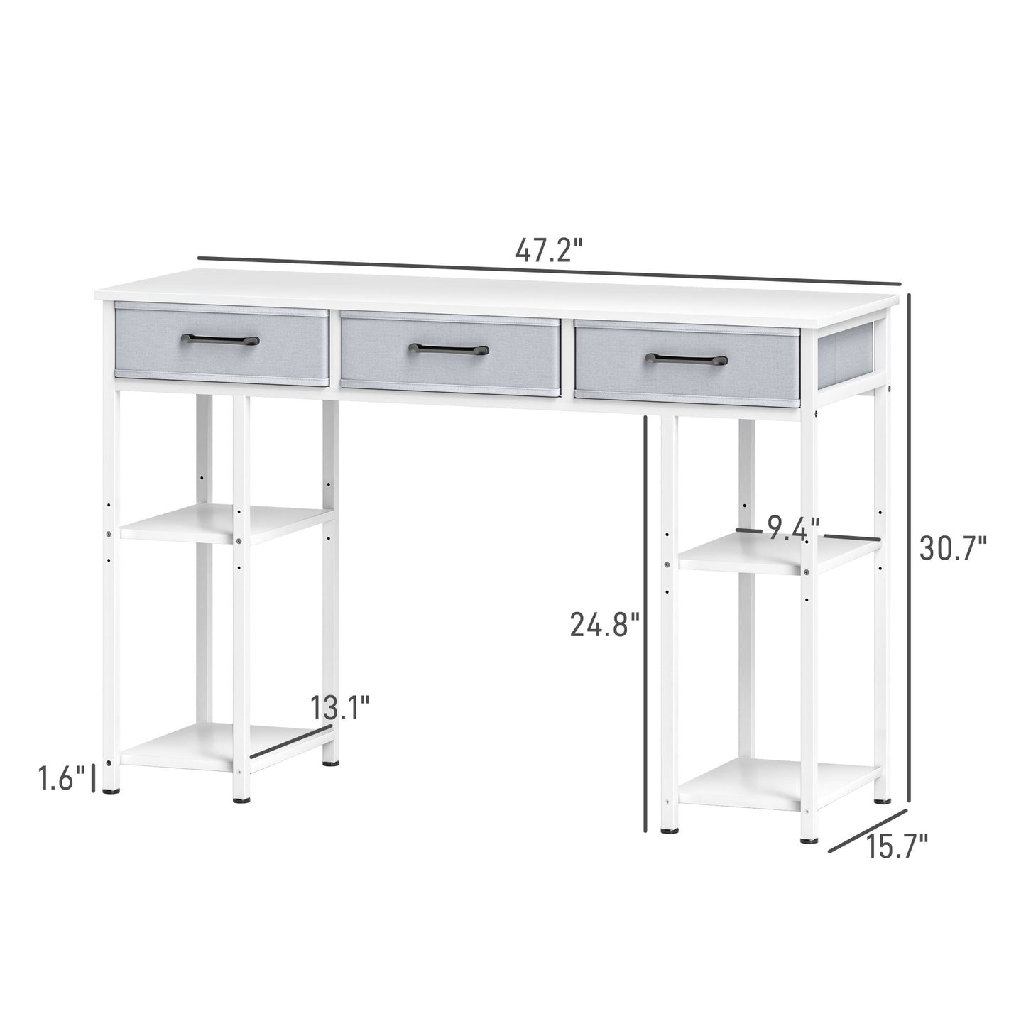 Small Computer Desk, White