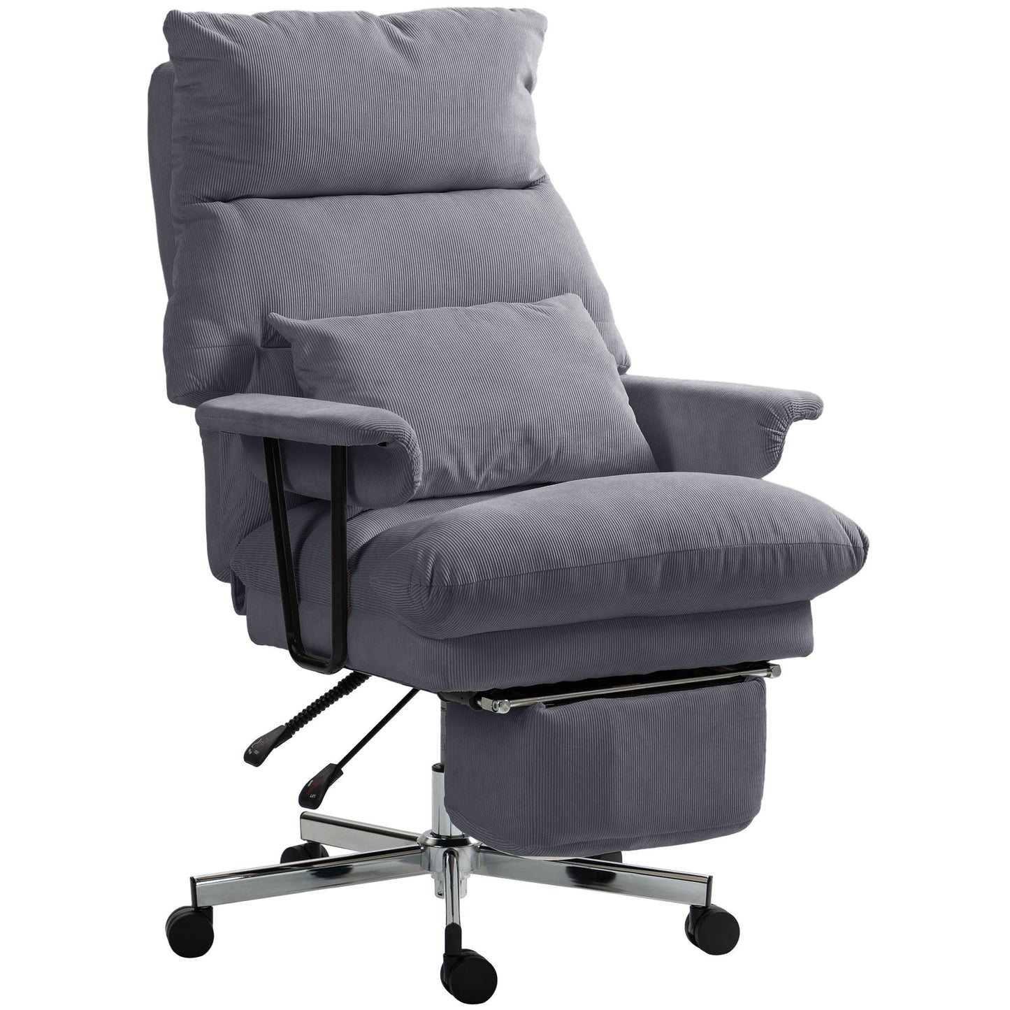 High Back Reclining Overstuffed Desk Chair