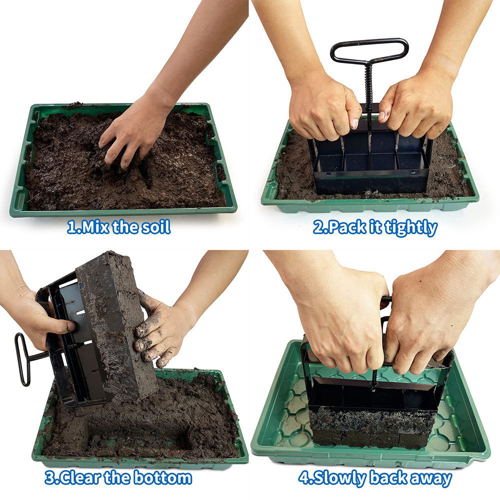 Manual Plastic Soil Block Maker Garden