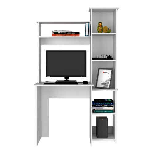 Simple Desk, Five Shelves